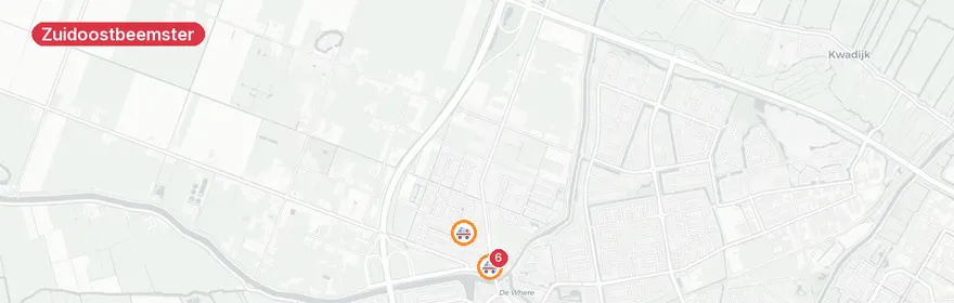 Kaart van Verkeersongeval Purmerenderweg Zuidoostbeemster