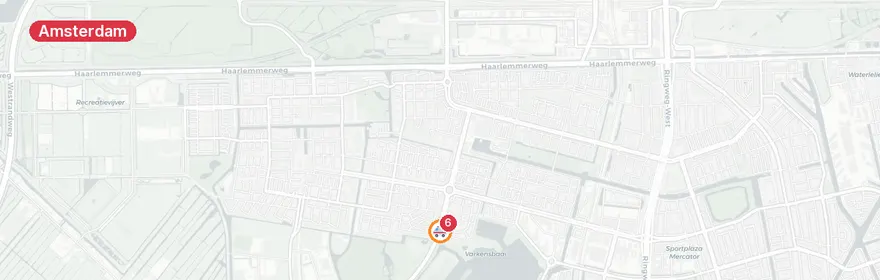 Kaart van Verkeersongeval Slotermeerlaan Amsterdam