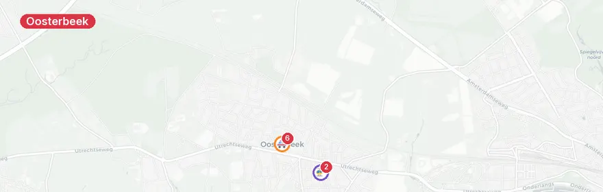 Kaart van Reanimatie Heuveloordweg Oosterbeek, traumahelikopter ing...