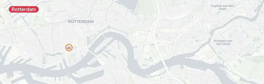 Kaart van Reanimatie Loevesteinsingel Rotterdam, traumahelikopter i...