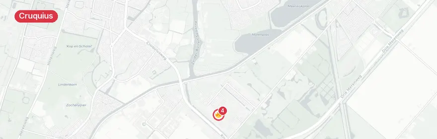 Kaart van Explosie veroorzaakt woningbrand Laan van Wickevoort Cruq...