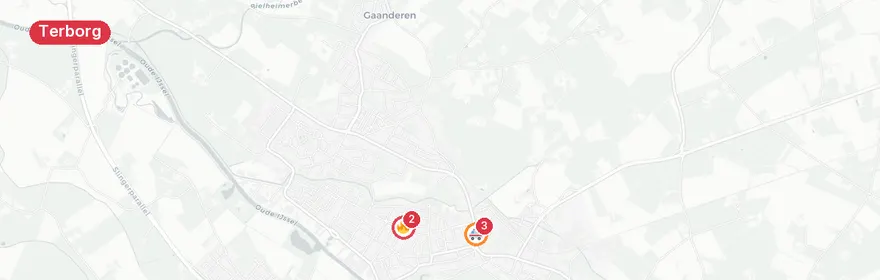 Kaart van Brand zorginstelling Antonia de Buitenplaats Terborg