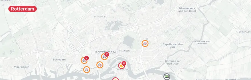 Kaart van Reanimatie Steven Hoogendijkstraat Rotterdam