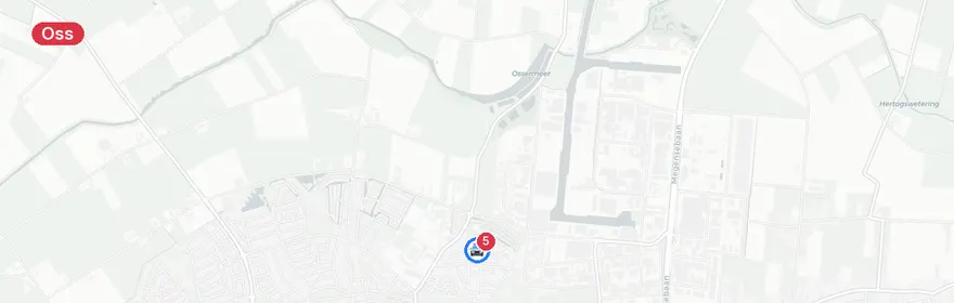 Kaart van Verkeersongeval A59 Oss met letselschade