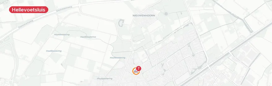 Kaart van Reanimatie Ireneplaats Hellevoetsluis, traumahelikopter i...