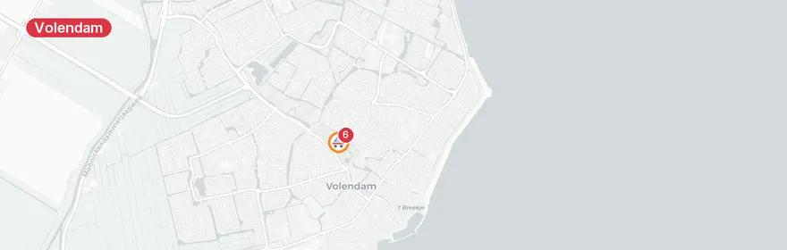 Kaart van Reanimatie Boelenspark Volendam