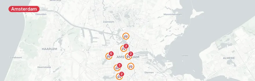 Kaart van Verkeersongeval Maasdrielhof Amsterdam