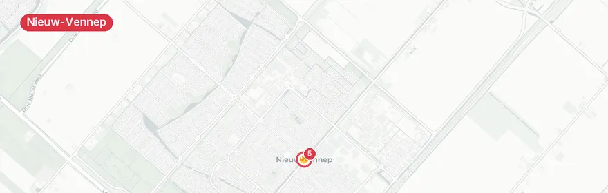 Kaart van Auto te water na botsing met motor op N520 Nieuw-Vennep