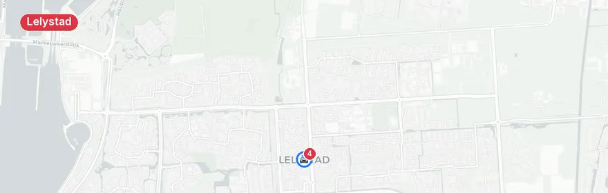 Kaart van Meerdere aanrijdingen Oostvaardersdijk Lelystad