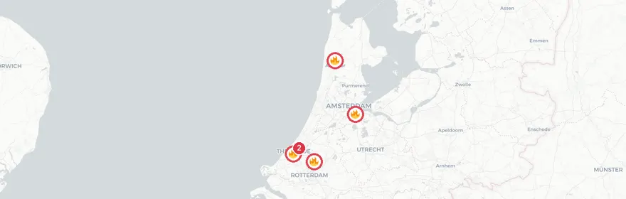 Kaart van Busongeval Spoorlaan Tilburg