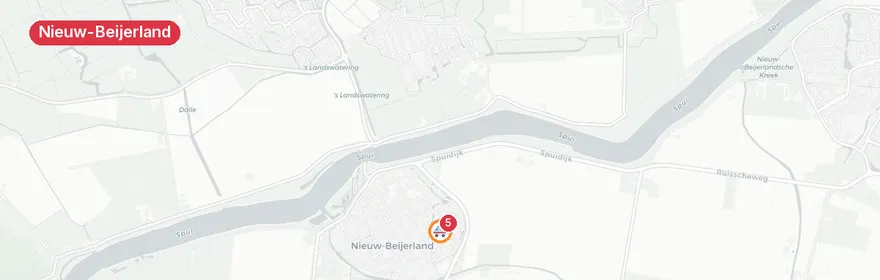 Kaart van Medisch noodgeval Stadhoudersweg, Nieuw-Beijerland