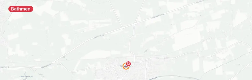 Kaart van Ernstig verkeersongeval A1 bij Bathmen