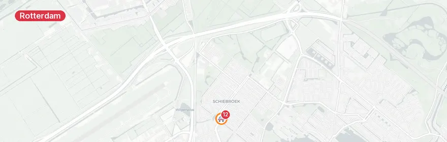 Kaart van Persoon te water Kastanjesingel Rotterdam