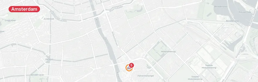 Kaart van Verkeersongeval met letsel Julianaplein Amsterdam