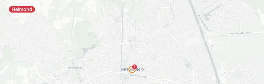 Kaart van Fietsster ernstig gewond bij aanrijding N279 Helmond