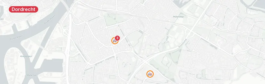 Kaart van Ongeval Mecklenburgstraat Dordrecht