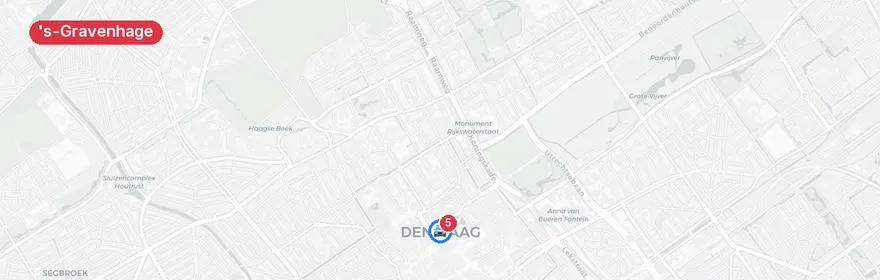 Kaart van Verkeersongeval A12 Utrechtsebaan, 's-Gravenhage