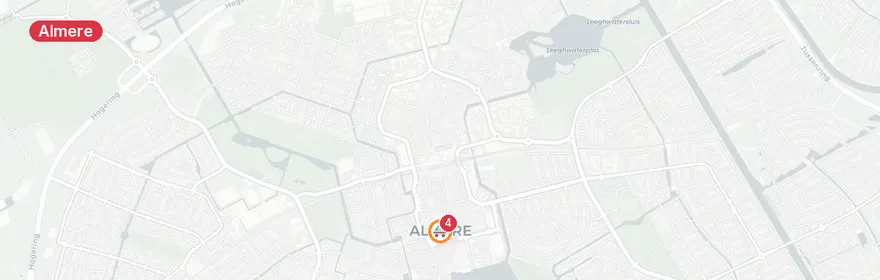 Kaart van Spoedeisende medische incidenten Almere