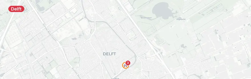Kaart van A1-inzet Ezelsveldlaan, Delft