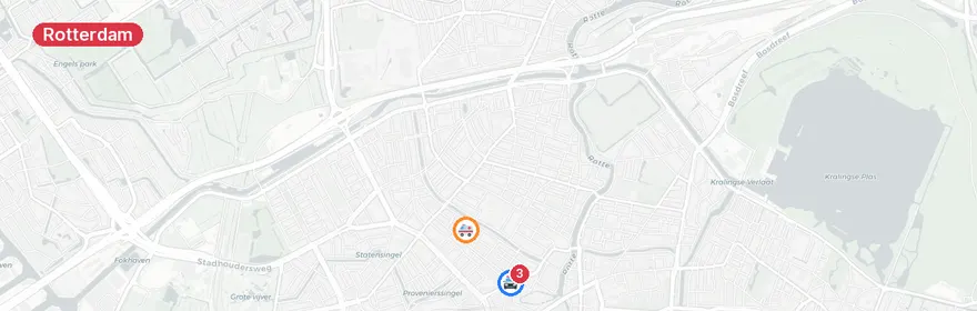 Kaart van Ongeval met letsel Heer Bokelweg Rotterdam