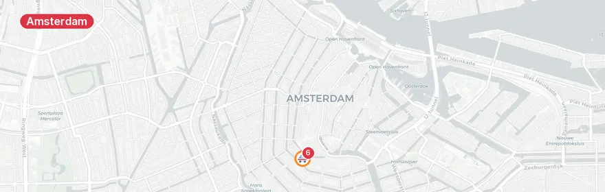 Kaart van Medisch noodgeval Club Nyx Reguliersdwarsstraat Amsterdam