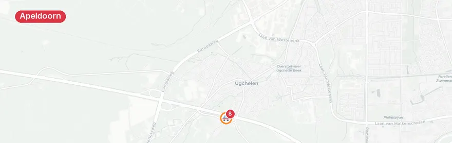Kaart van Aanrijding met letsel op N344 Amersfoortseweg Apeldoorn