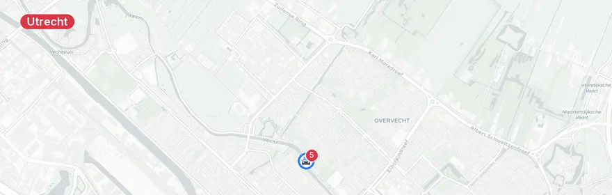 Kaart van Persoon te water Vechtdijk Utrecht