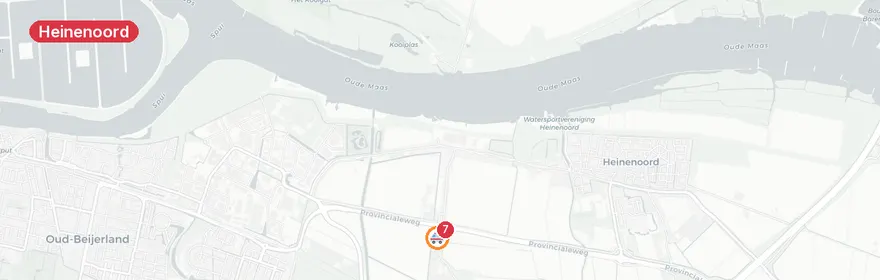 Kaart van Dodelijk verkeersongeval Westdijk Heinenoord