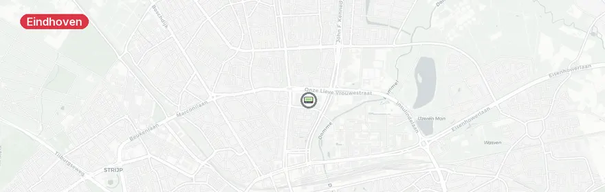 Kaart van Ongeval met letsel John F Kennedylaan Eindhoven