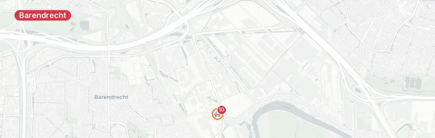 Kaart van Spoorwegongeval met letsel NS-station Barendrecht
