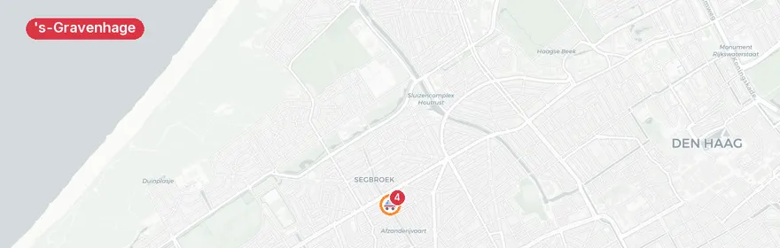 Kaart van Persoon te water Valkenboskade, 's-Gravenhage