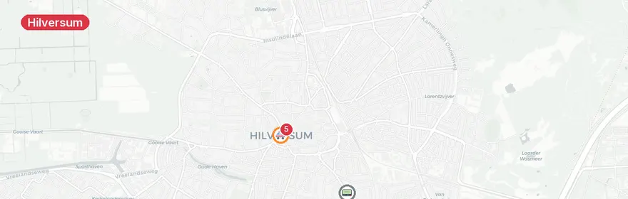 Kaart van Aanrijding met letsel Emmastraat Hilversum
