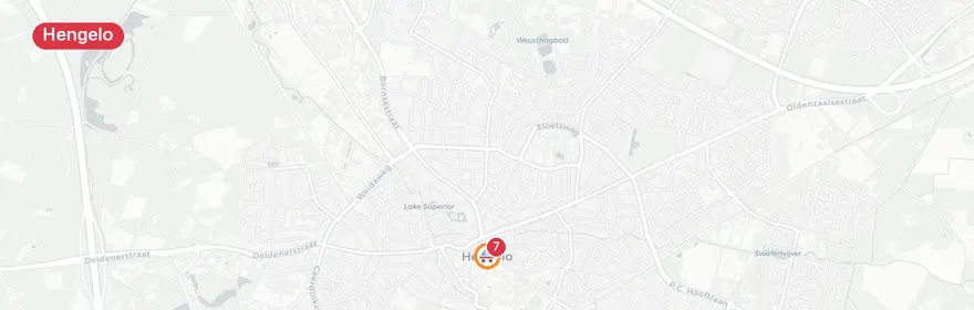 Kaart van Dodelijk ongeval A1 bij Hengelo, snelweg uren dicht