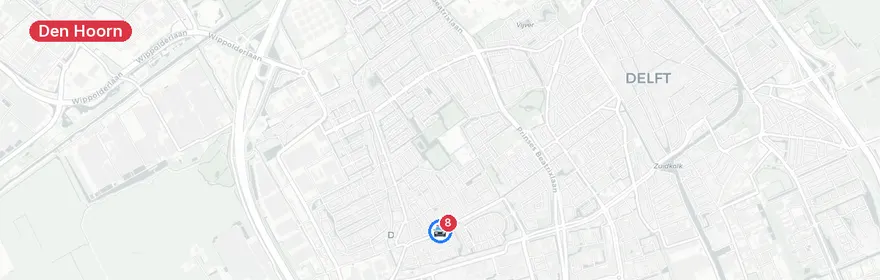 Kaart van Verkeersongeval Hoornseweg, Den Hoorn