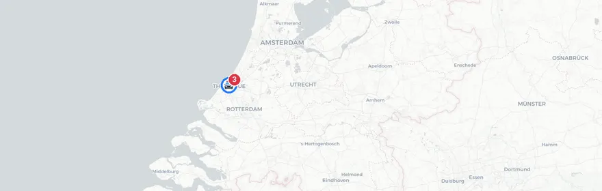 Kaart van Meerdere verkeersongevallen 's-Gravenhage
