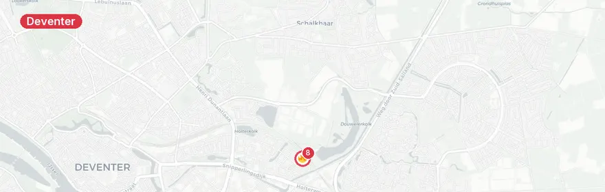 Kaart van Persoon te water Kilstraat Deventer