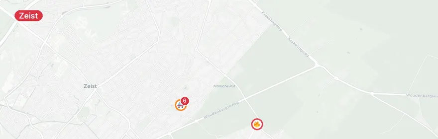 Kaart van Brand zorginstelling Oranje Nassaulaan Zeist eist leven
