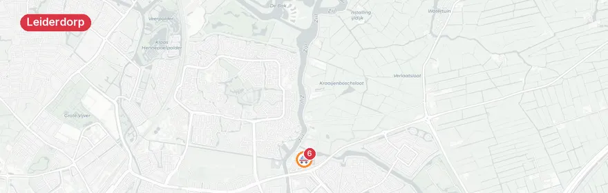 Kaart van Ambulance-inzet met brandweer-assistentie Voerstraat Leid...