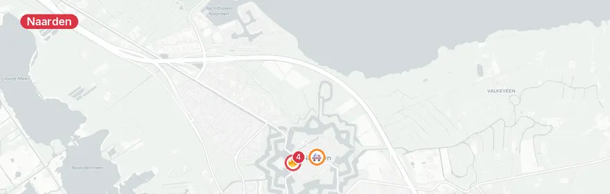 Kaart van Zolderbrand Cattenhagestraat Naarden