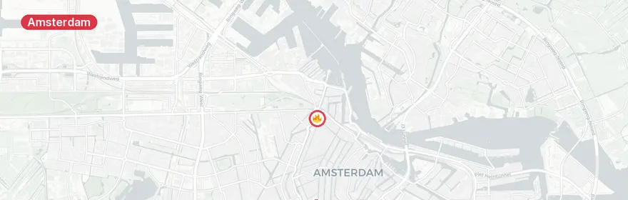 Kaart van Meerdere ambulance-inzetten Marnixstraat