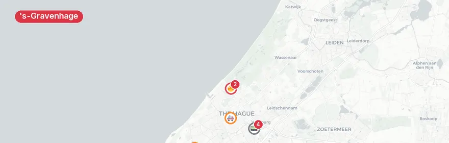 Kaart van Verkeersongeval Binckhorstlaan, 's-Gravenhage