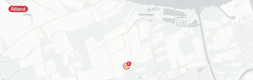 Kaart van Meervoudig letselongeval A58 Rilland