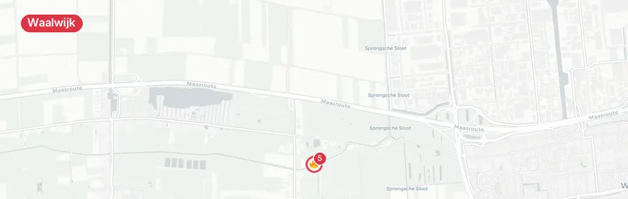 Kaart van Letselongeval A59 Waalwijk