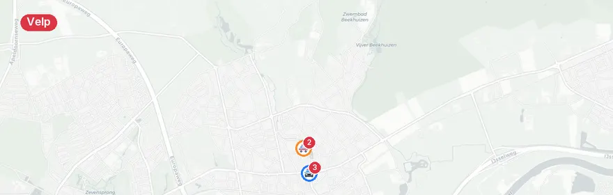Kaart van Aanrijding N785 Velp, meerdere gewonden