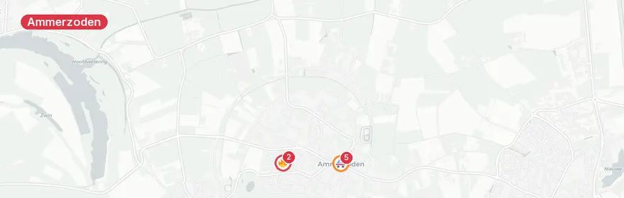 Kaart van Reanimatie Secr Schokkerstraat Ammerzoden