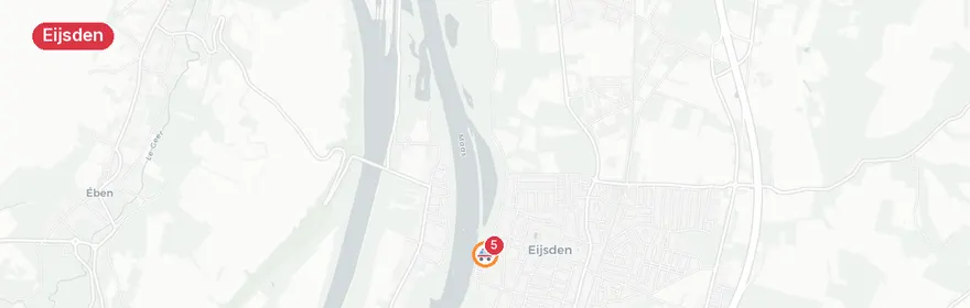 Kaart van Persoon te water Vogelzang Eijsden — één dode