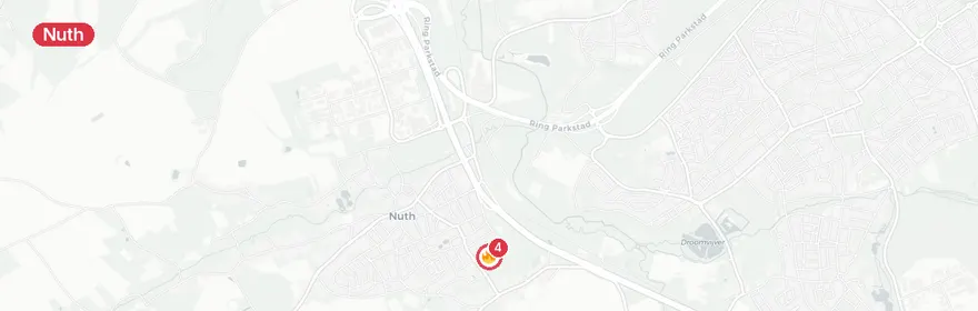 Kaart van Brand afzuiginstallatie Mauritsstraat Nuth
