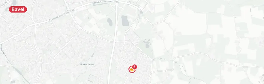 Kaart van Meerdere letselongevallen A27 Bavel