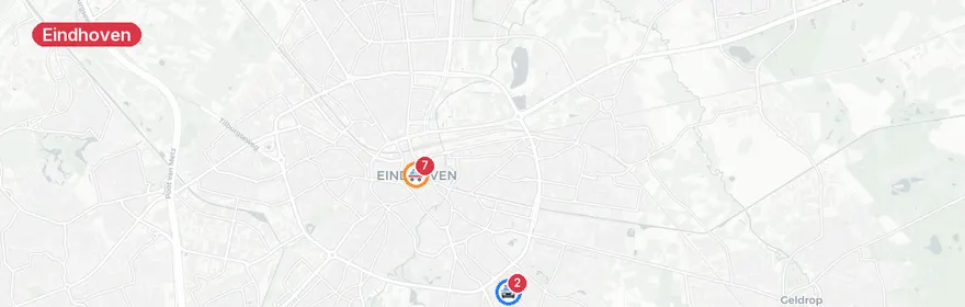 Kaart van Scooterrijdster gewond bij botsing op Akebiaweg