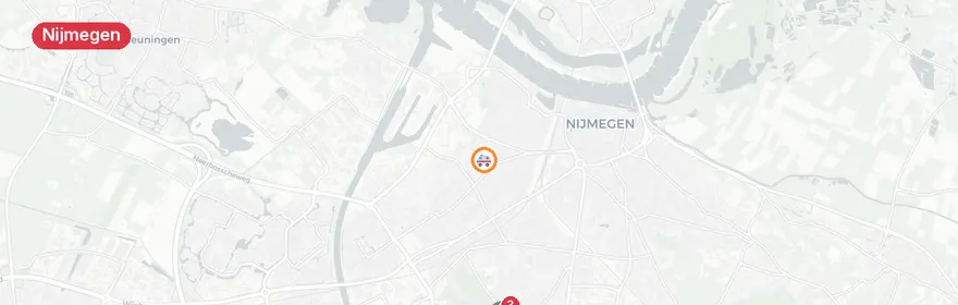 Kaart van Aanrijding Slotemaker de Bruïneweg Nijmegen